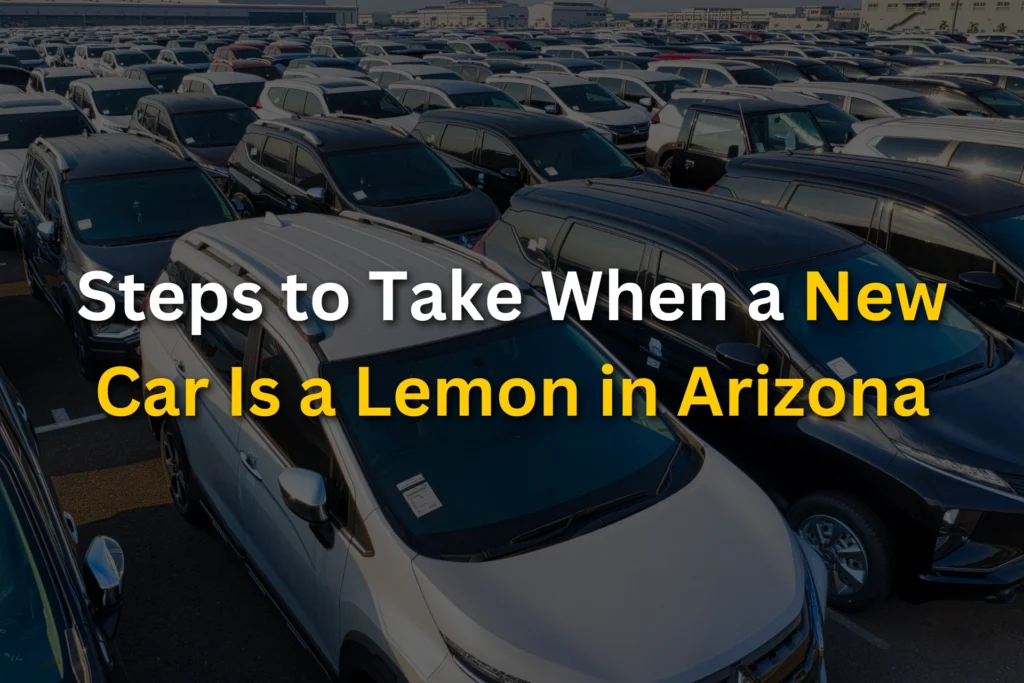 Steps to Take When a New Car Is a Lemon in Arizona
